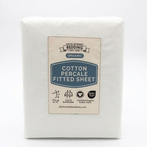 Stumptown Organic Cotton Percale Fitted Sheet Only