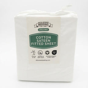 Stumptown Organic Cotton Sateen Fitted Sheet Only