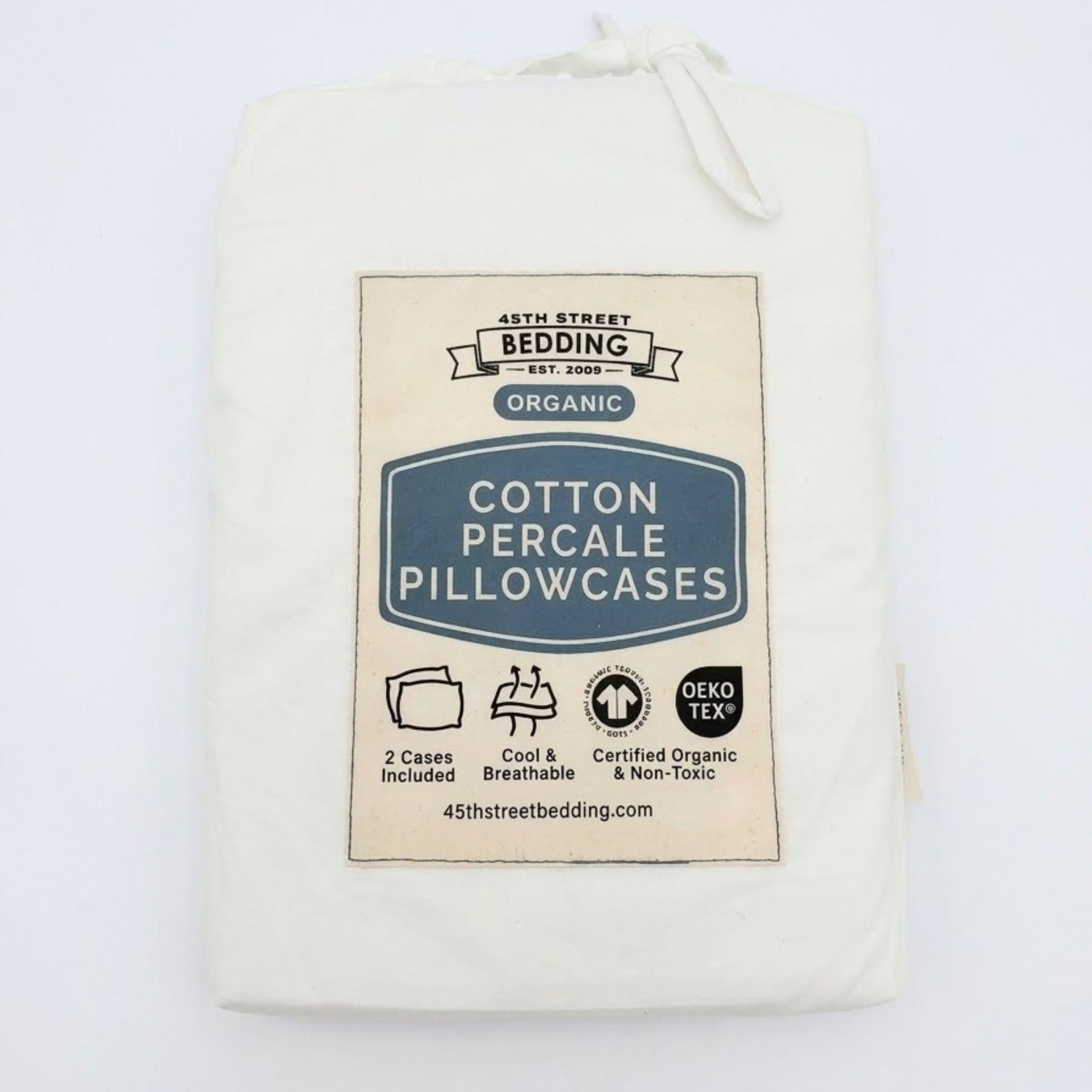 Stumptown Organic Cotton Percale Pillowcase Set