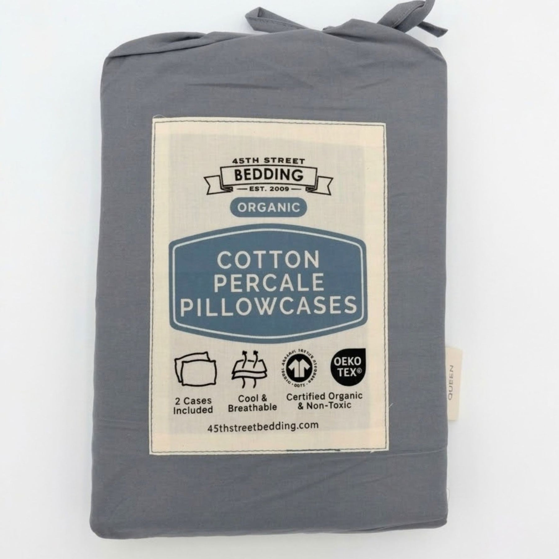 Stumptown Organic Cotton Percale Pillowcase Set